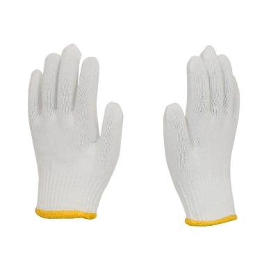 China Best Selling Comfortable Work Glove White Cotton Mechanic Knitted Gloves for sale