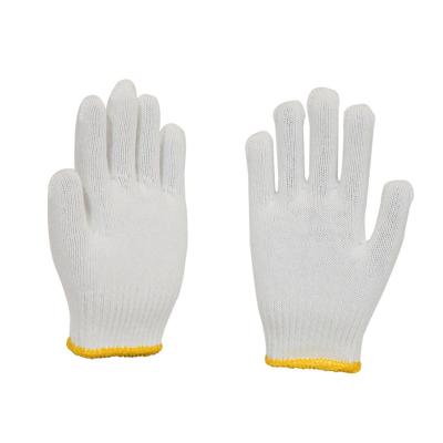 China Comfortable Best Quality Washable Durable White Cotton Wildly Used Cotton Knitted Gloves For The Work for sale