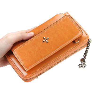 China Long strong cell phone wallet bag for women, young girls small purses and handbags with shoulder strap for sale