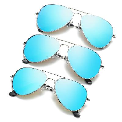 China Parent-child flexible sunglasses uv400 anti metal UV400 shade 2021 wholesale pilot Sunglasses for Parent-child for sale