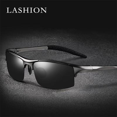 China 2021 Luxury Aluminum Polarized Sunglasses Anti UV400 Men's Magnesium Quality Sun Glasses Sun Glass 8177 for sale