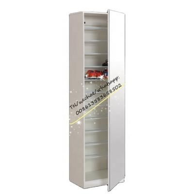 China Convertible Modern MDF Shoe Rack With Dressing Mirror for sale