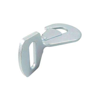 China Heavy Industry 50mm 2 Inch Break Load 5,000kgs Flat Twist Safety Snap Hook For Ratchet Link Automatic Manual Strap Down for sale