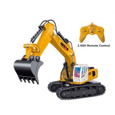 China Amazon New Arrival RC Model Child Toys Rc 1:18 9 CH Radio Excavator Remote Control Excavator Toy for sale