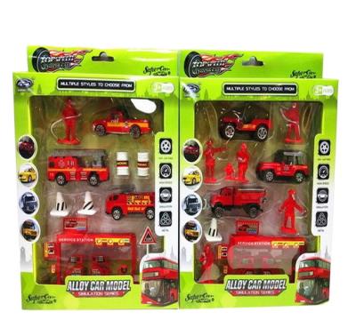 China High Quality Diecast Alloy Toy Diecast Model Car RC Hobby 64 Scale Fire Fighting Slide 1 for sale