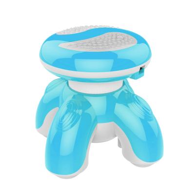 China Mini Four Feet Vibration Waist Rechargeable Luminous Leg Massager Mini Body Massager Back Massager for sale