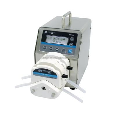 China Buildings BT100S 2xYZ25 Commercial Easy Lab Industrial Medical Precision Dosing Tubing Liquid Liquid Filling Peristaltic Pump 0.16-420ml/min for sale