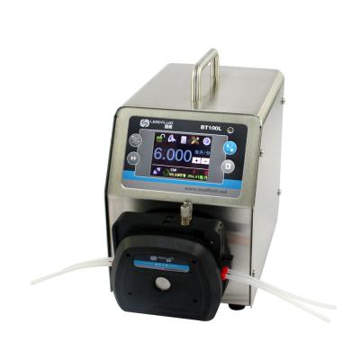 China Precise Adjustable Lab 0.0002-82ML/MIN Commercial Buildings BT100L DT10-28 Flow Control Industrial Liquid Head Smart Peristaltic Pump for sale