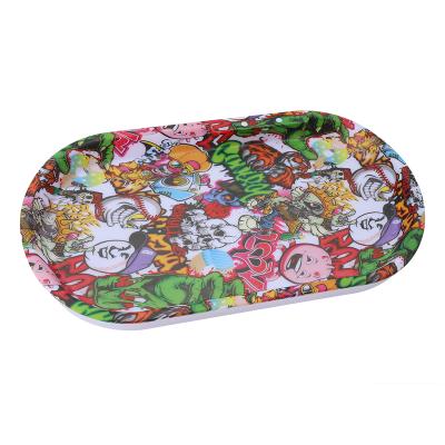 China Fashional 2021 New Design High Quality LED Rolling Tray Custom In Serving Wholesale Tobacco Rolling Tray With Lighter for sale