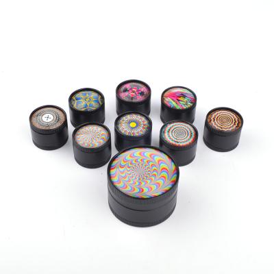 China 3 Layers Crystal Lid Mini Herb Grinder Mini Herb Grinder Custom Design 3 Layers For Tobacco Smoking Tool for sale