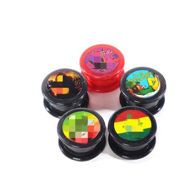 China Factory Wholesale Custom Plastic 55 Mm 4 Piece Cheap Plastic Herb Grinder For Gift for sale