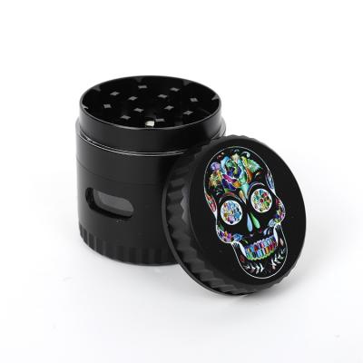 China JIJU Metal Herb Grinder Customized Metal Herb Grinder 50mm 4 Parts Spice Herb Grinder Premium Tobacco Grinder for sale