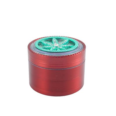 China Diamond Smoking Accessory Power Manual 63mm Spice Herb Grinder Portable High Quality Metal Custom Made With Drawer for sale