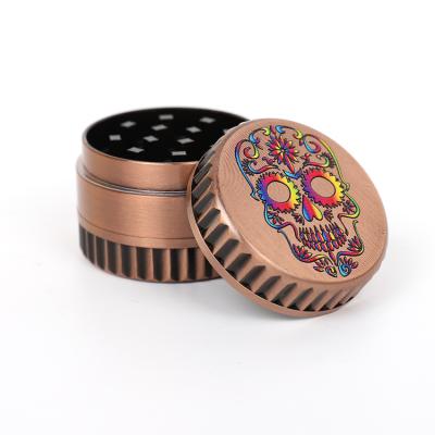 China Portable Factory Wholesale High Quality Custom Zinc Alloy Herb Grinder Portable 3 Layers Logo Tobacco Grinders for sale