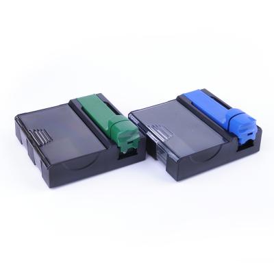 China Wholesale Custom Accessories Jiju New Arrival Plastic Logo Manual Mini Cigarette Rolling Smoking Machine for sale