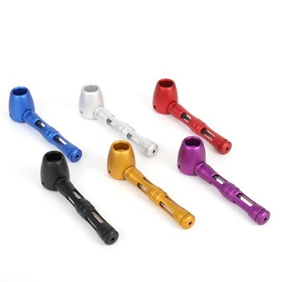 China Wholesale Custom Aluminum Metal Smoking Pipe Jiju Smoking Pipe Hand Free Tobacco Pipes for sale