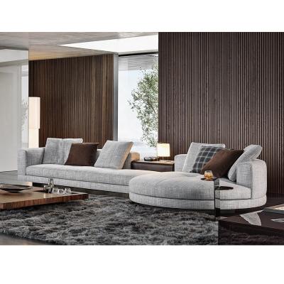 China Italian Fabric Minimalist Style Comfortable Sectional Hotel Fabric Sofa Living Room Furniture U-Shape Home Furniture for sale