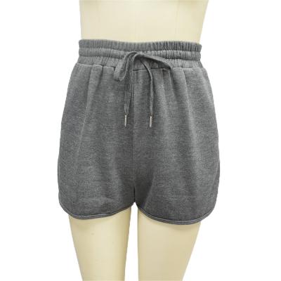 China QUICK DRY Cotton Loose Shorts With String Gray Wholesale Price Ladies Casual Knit High Waist Spring Summer OEM/ODM Women, Women Tank Top for sale