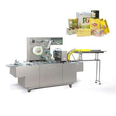 China Transparent Food BOPP Film Overwrapping Small Cellophane Wrapping Machine For 3D Carton Box for sale