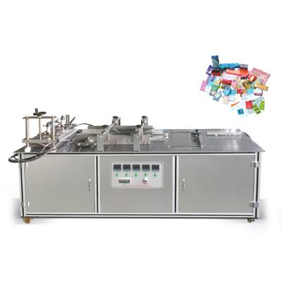 China New factory price food medicine semi-automatic mobile box mobile phone clear PE cling film machine for sale