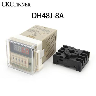 China Sealed Contact Input Switch Input Dc12v-48v Ac12v-380v50hz Photoelectric Display Led Small Digital Meter DH48J-8A for sale