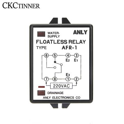 China AC220V 50/60hz Automatic Water Level Switch Water Supply Drainage with Base and 2M Probe AFR-1 48*69*60mm Liquid Level Relay Controller for sale