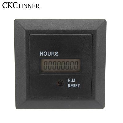 China High Accuracy HM-1R Timer Counter 100-240VAC 50/60HZ Industrial Hour Meter Marine Boat Motorcycle Digital Display Hour Meter for sale