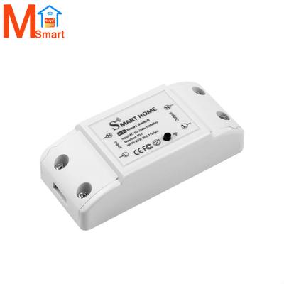 China APP Control+Voice Mini Wireless Remote Home DIY Electric Relay Breaker Smart Home Switch Module WIFI Lamp Switch Module for sale