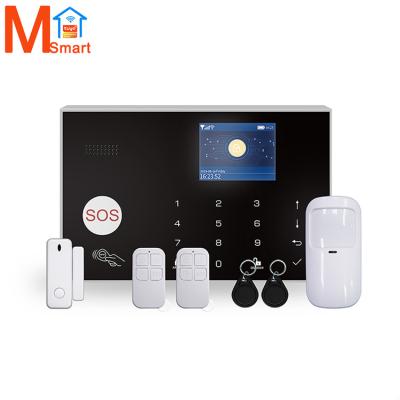 China Alarm Systems APP Home/Shop/Apartment Radio Tuya Wired Alarm Panel GSM WIFI 4G For Home Use for sale