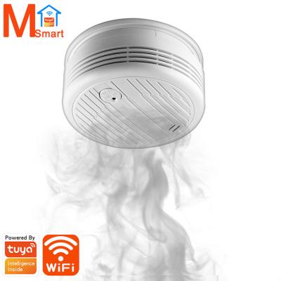 China Wholesale Tuya WiFi Smart Home Manufacturer M.smart Tuya WiFi Smoke Detector Smoke Detector for sale