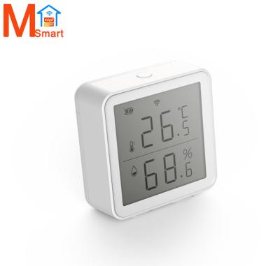 China Control+Voice App Control Tuya WIFI Temperature Detector Indoor Support Alexa Google Home Smart Life and Humidity Sensor Hygrometer Monitor Thermometer for sale