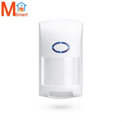 China Indoor Tuya Smart WiFi PIR Sensor Wall Mounted PIR Sensor With Pet Immunity for sale