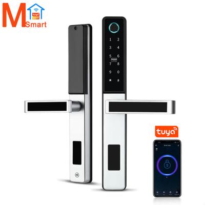 China Outdoor/Yard Smart Smart Fingerprint Locks Auto WiFi Door Locks Tuya Smart Keyless Digital Password Lock For Hotel Residence for sale