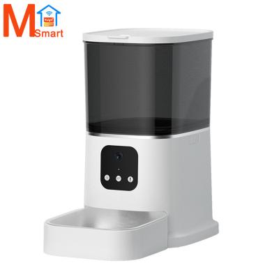 China Tuya Cat Dog Intelligent Timer Smart Automatic Pet Feeder Wifi Auto Camera Cat Pet Feeder With Smart Auto Camera For Dogs for sale