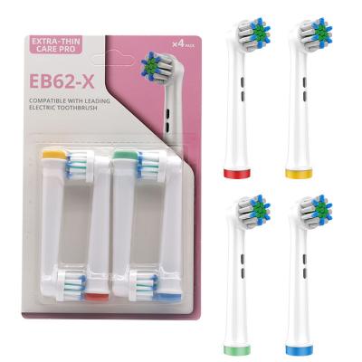 China Compatible 4pcs Household Replacement Toothbrush Heads For B Oral Electric Rotary Toothbrush With Blister Pack for sale