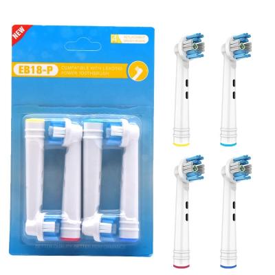 China Household New Patent B Compatible Oral Toothbrush Heads Pro Toothbrush 3D White Head 4pcs for sale