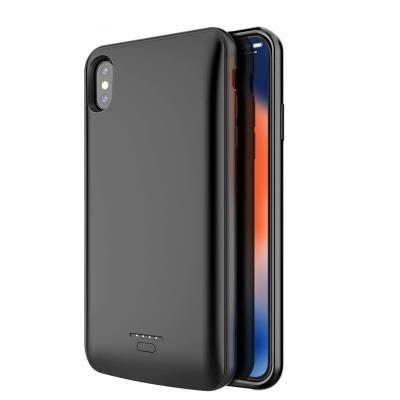 China Portable Ultra Thin External Rechargeable Wireless Charging Battery Case Power Bank for iphone xsmax mobile phone for sale