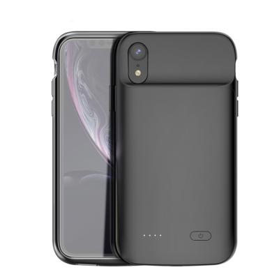 China Stylish Soft Design Black 5000mah Full Cover TPU External Power Chargers Fast Charging Soft Battery Case For Iphone XR for sale