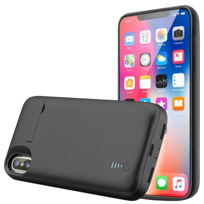 China Stylish Design 5.8inch Black External Power Supply 5000mah Phone Chargers Battery Case For IPhone Xs for sale