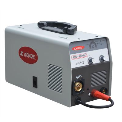 China KENDE 220V Inverter MIG Muttahida Majlis-e-Amal Welding Machine PORTABLE MIG Welder No Gas MIG-160 Mini Portable MIG Welding Machine for sale