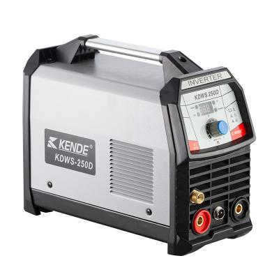 China Hotels KENDE Inverter IGBT Technology CAT DC AC Pulse Muttahida Majlis-e-Amal Intelligent Welding Machine With Overheat Protection KDWS-250D for sale