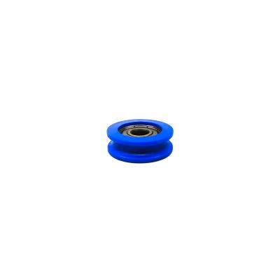 China Small Low Noise Plastic Ball Bearing Pulley Wheel Coated Ball Bearing For Sliding Door And Windows Manufacturer for sale