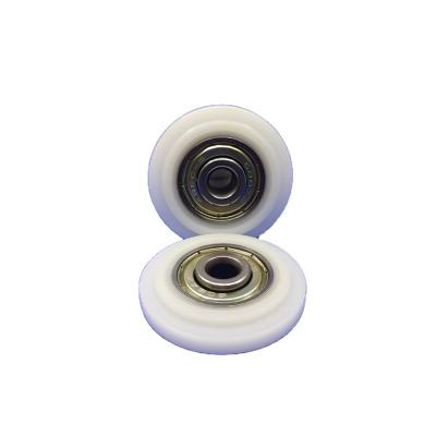 China Small Hotels Plastic Liner Bearing 608zz Bearing Roller No Noise Polyurethane PU Rubber Coated Bearing for sale