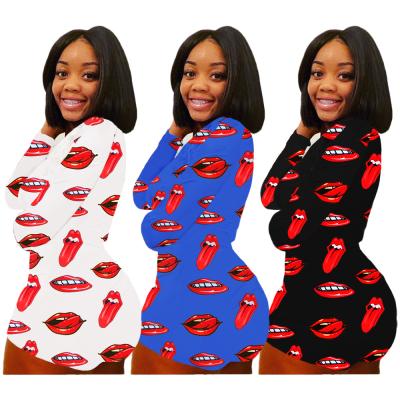 China Custom Adult QUICK DRY HUIKE Print Onesie For Women Pajamas Plus Size Women's Sleepwear For Lounge Use for sale