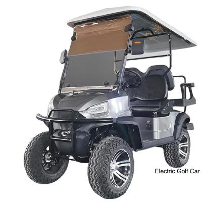 China 4 Person Electric Golf Cart With Rear Passenger Seat 23x10.5-14 High Quality Cheap Electric Golf Cart for sale