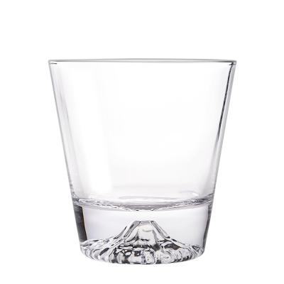 China Customizable Art Mountains Water Mugs Unique Luxury Classy Fancy Whiskey Whiskey Glass Mount Fuji Water Cups Handmade Sublimation Pretty Glass for sale