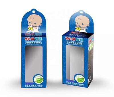 China Recyclable Customized Kids Gift Box Window Color Box Nipple Paper Packaging for sale