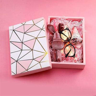 China Recyclable Custom Paper Cosmetic Pink Packaging Box For Beauty for sale