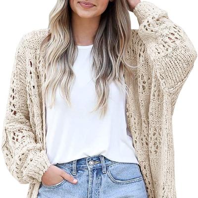 China Crochet Women Anti Shrink Long Spring Cardigan Sweaters Wholesale Online for sale