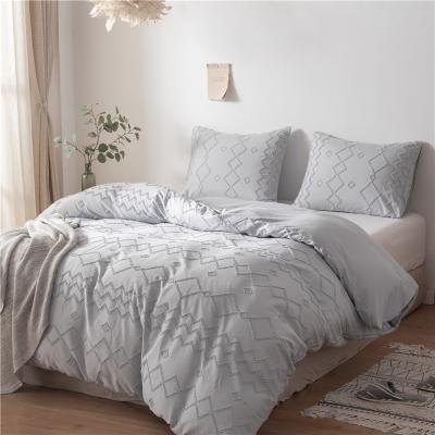 China 100% Sustainable Cotton 3pcs Bedding Set with Embroidery Fancy Patchwork, Comforter Bedding Duvet Cover Set for sale